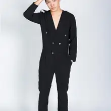 Новая мужская одежда стилист волос модный Подиум цельный gar мужской t комбинезон комбинезоны большого размера костюмы 27-44