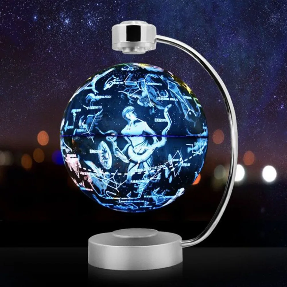

8 Inch Magnetic Levitation Globe With LED Light Electronic Floating Globe Home Bedroom Study Room Decoration US EU UK AU Plug