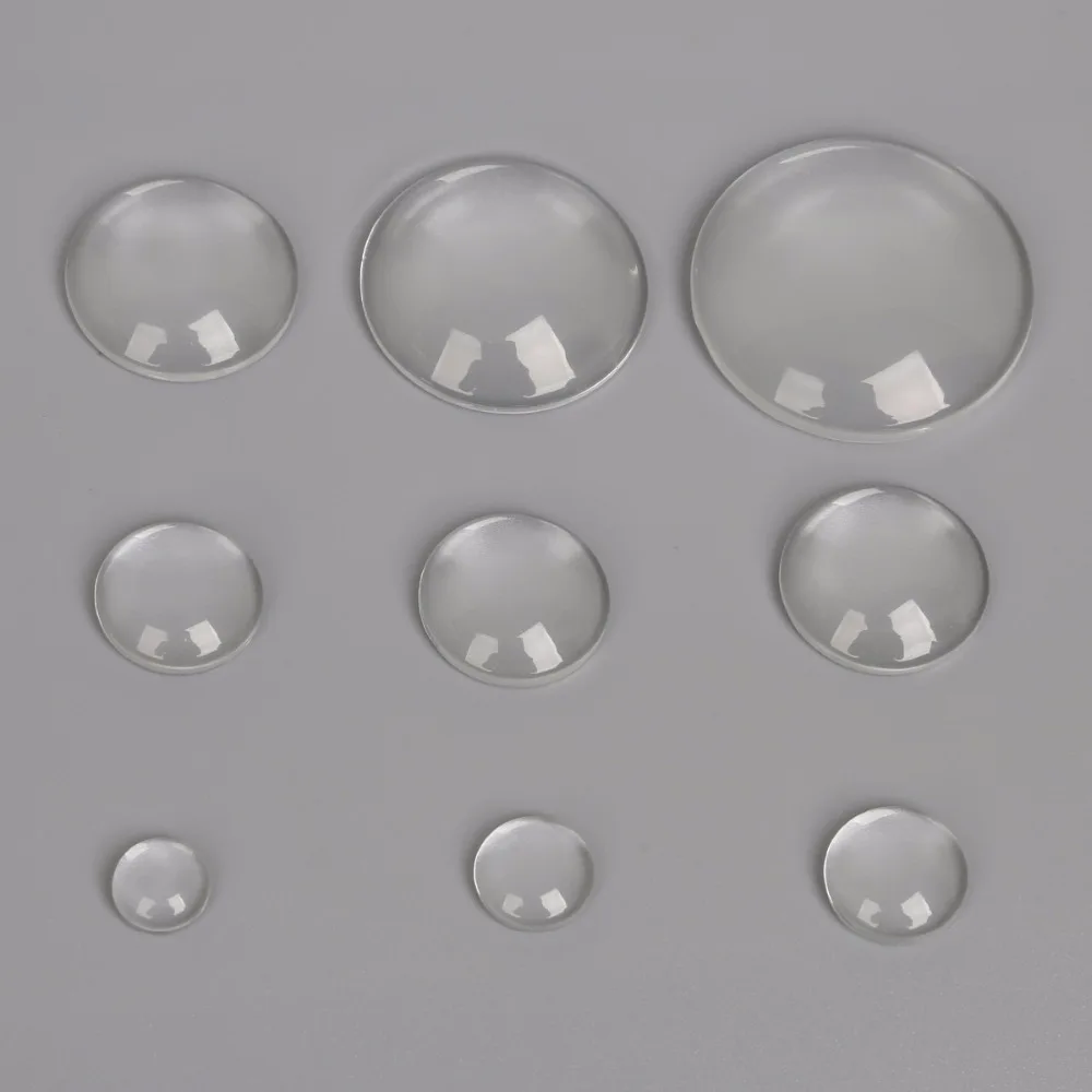10-50pcs 3D Transparent Round Cabochon epoxy adhesive stickers for Bottle Caps Craft DIY