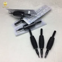 Коробка из 30 шт. плоский Магнум Размер 19 мм 5F 7F 9F 11F 13F 15F Черный одноразовые татуировки ручка с наконечником трубы поставка