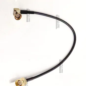 

20pc 15CM Right Angle SMA Male to SMA Plug RF Pigtail Coaxial Jumper Antenna Cable RG174
