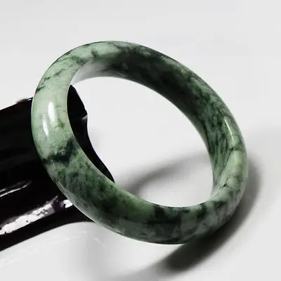 

0389 Natural Green Jadeite Jade Gems Bangle Bracelet