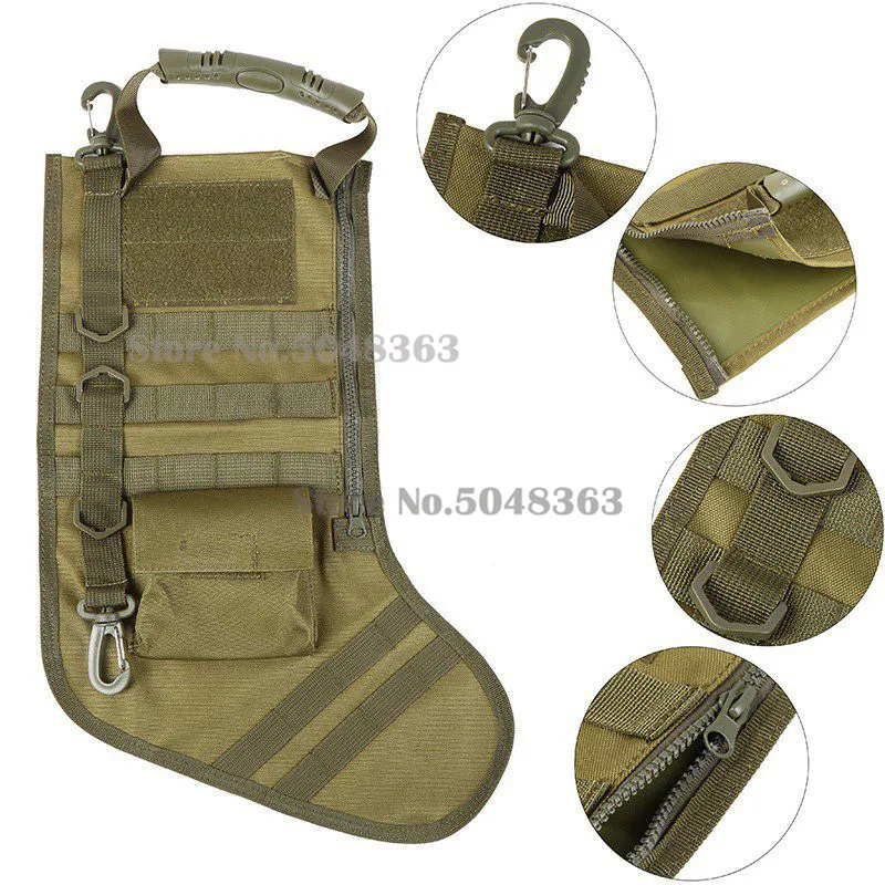 Тактическая Новогодняя сумка для чулок Molle подвесная сумочка мешок