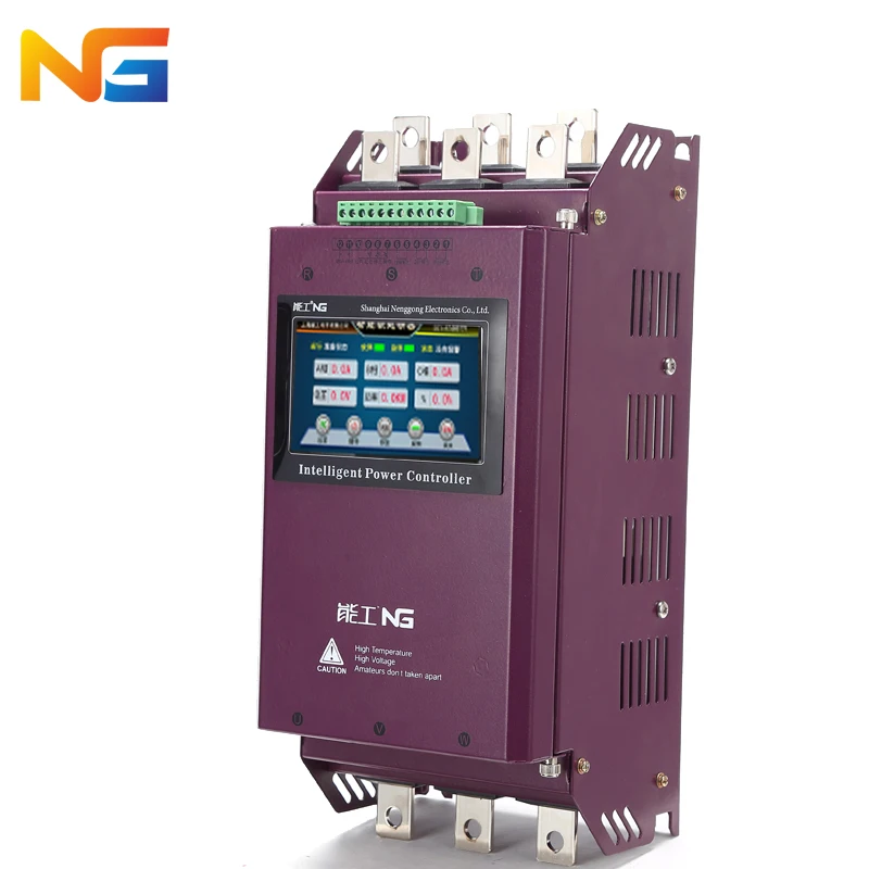 

Color screen 55 kw three-phase motor soft starter crusher motor pump fan intelligent soft start control cabinet nenggong