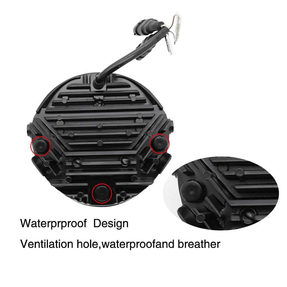 Black V-Rod Rod LED Motorcycle Headlight With Halo Ring High  Low Beam For Harley V Rod VRSCF VRSC VRSCR 2002-2017 (32)