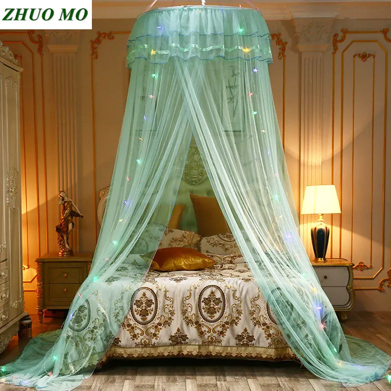 

New Mosquito Net Children Home decoration Children's gifts cover Bed Dome Bed Netting Canopy Circular Pink Bedding Mosquito Net