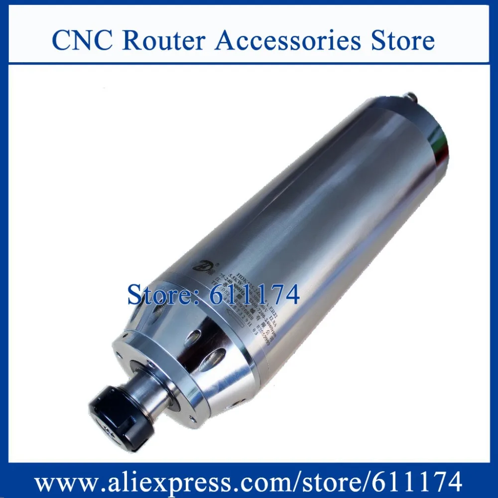 

Large torque metal milling spindle motor 5.5KW ER32 Constant power spindle motor 7200-24000rpm 4pcs p5 bearing spindle motor