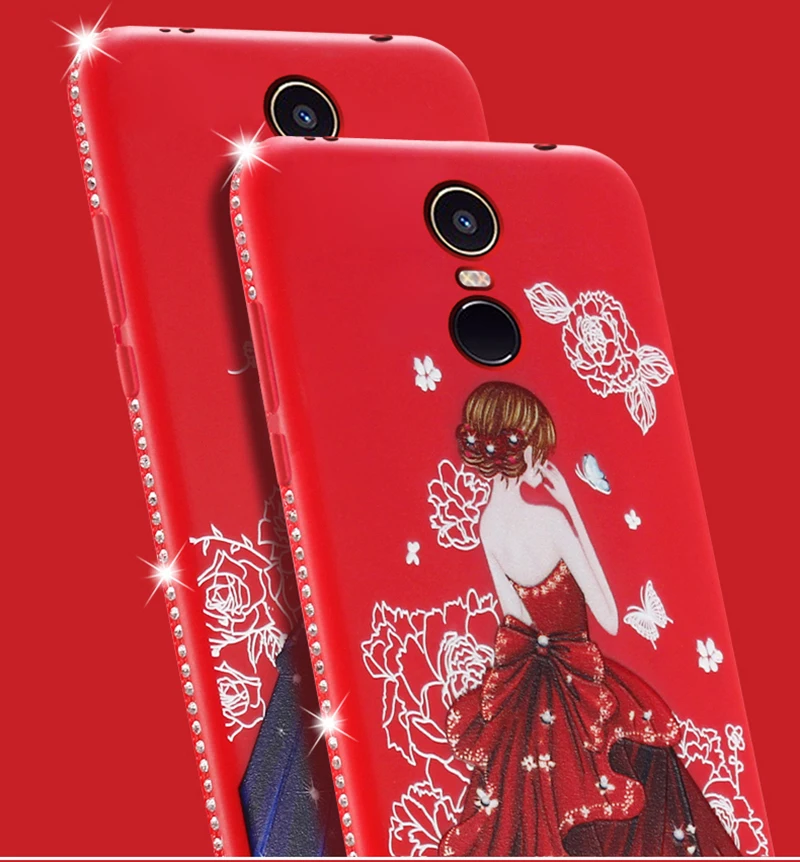 dress girl silicone case redmi 5 plus (1)