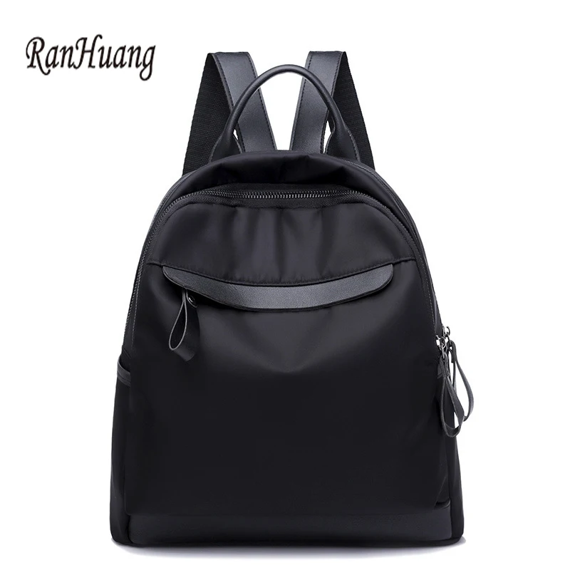

RanHuang New 2018 Women Casual Black Backpack Oxford Backpack School Bags For Teenage Girls Ladies Travel Bags mochila feminina