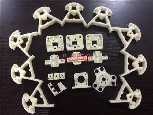 

3 D printer accessory Reprap Delta Kossel mini K800 upgrade white injection-molded parts printed parts kit