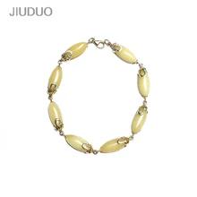 JIUDUO, браслет для полировки, Приморского моря, натуральный янтарь 5А, куриный желтый пчелиный воск, серебро 925 пробы, Западный браслет под старину