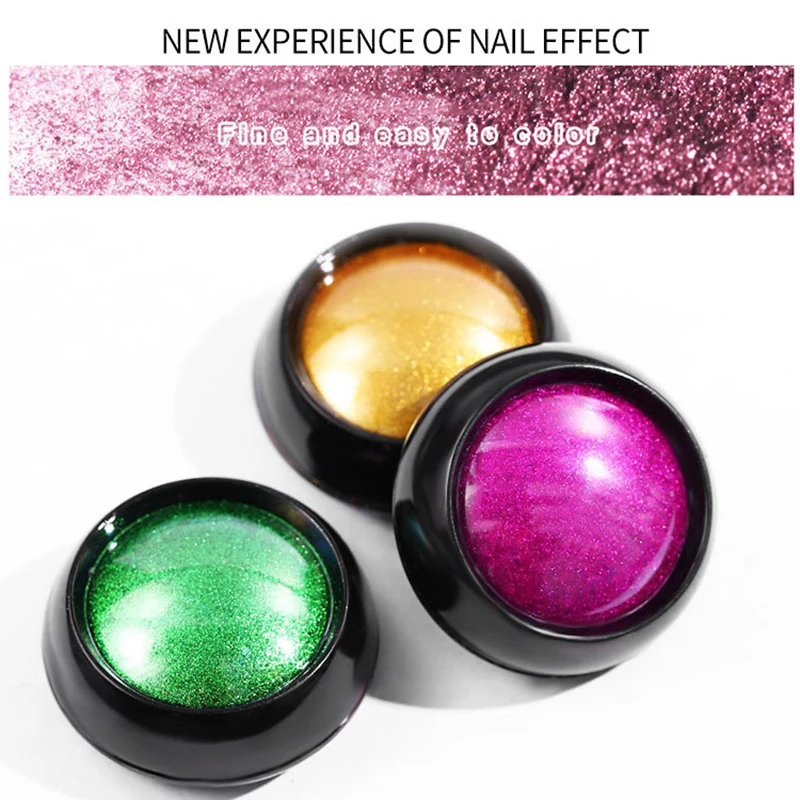 Arte de uñas brillo espejo polvo brillante cromo Glitter Rub pigmento polvo para el diseño de uñas manicura espejo purpurina 0,5g NMCB