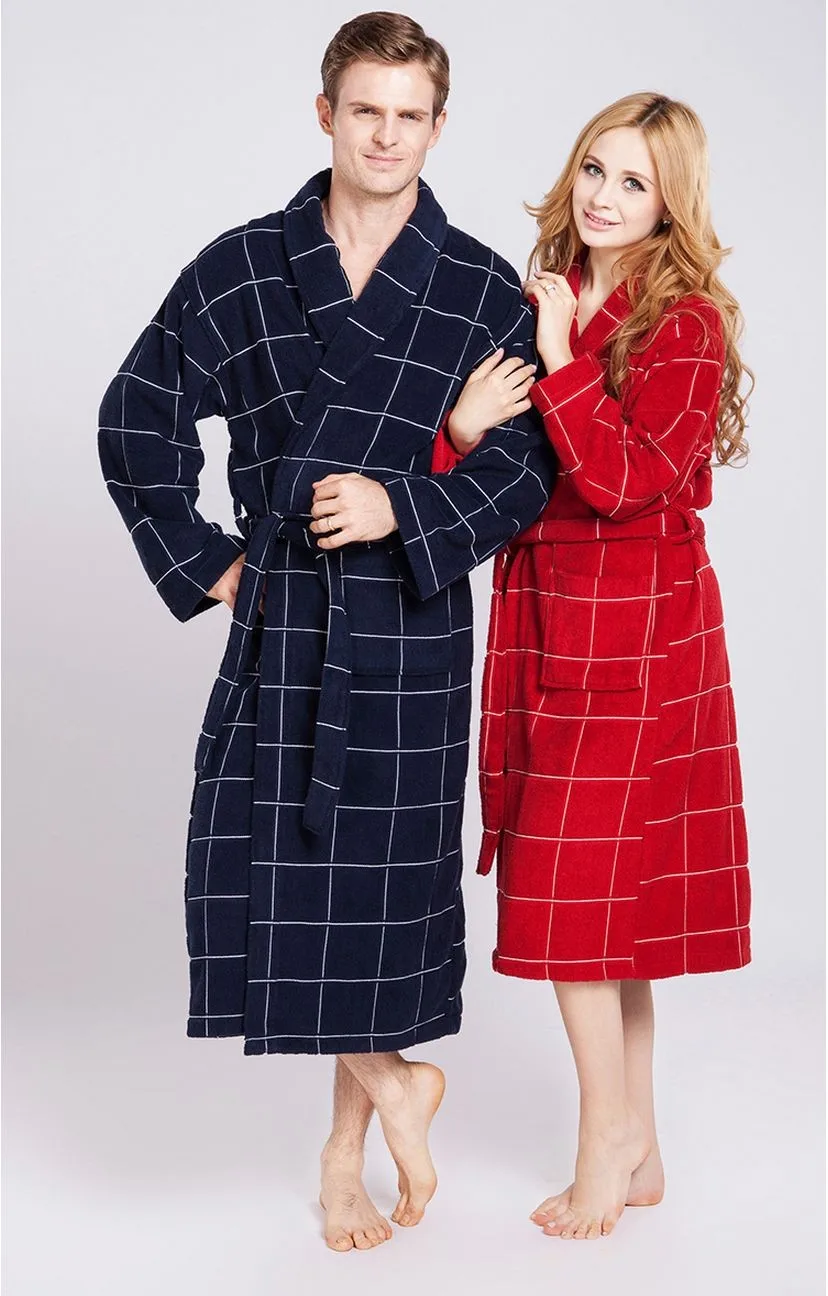 Women\'s Mid-Calf Cotton Sleep Lounge Robes RBS-D RB17 6