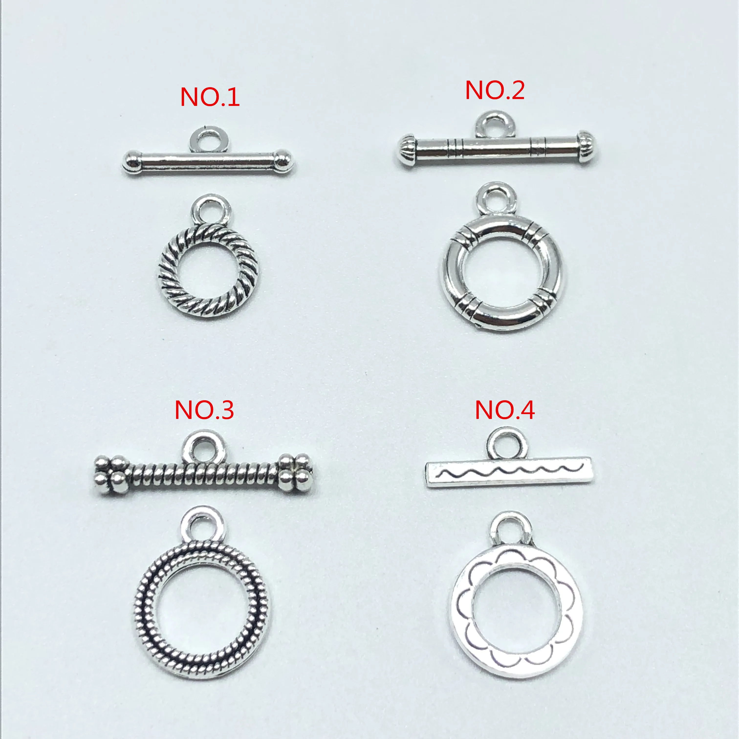 

20pcs 12mm 4 style OT Clasps Buckle Connectors Fit Bracelet Necklace For DIY Jewelry Making Findings