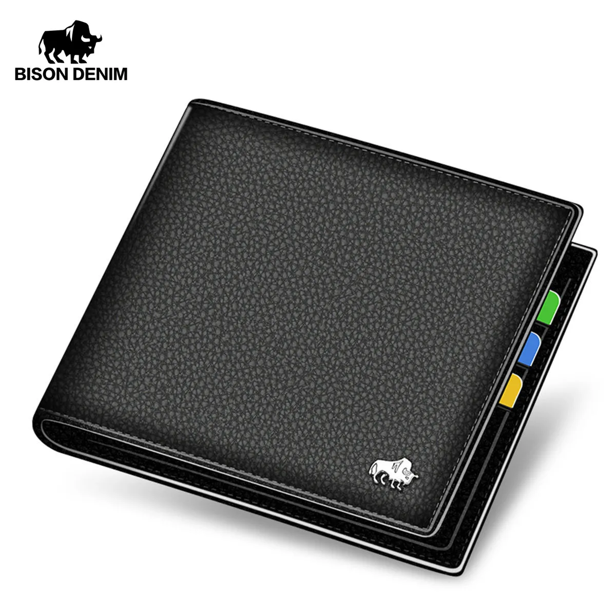 BISON DENIM Leather Men Wallet Brand Luxury Leather Wallets Office Male Wallet Mature Man Bifold Wallet Small Purse N4470-3 BISON DENIM Leather Men Wallet Brand Luxury Leather Wallets Office Male Wallet Mature Man Bifold Wallet Small Purse N4470-3