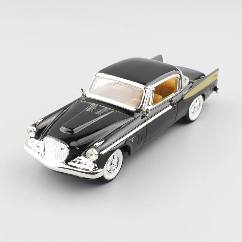 1:43 Масштаб дети 1958 Studebaker Golden Hawk Винтаж hardtop купе литые автомобили металлическая модель старый автомобиль игрушки подарок для коллекции