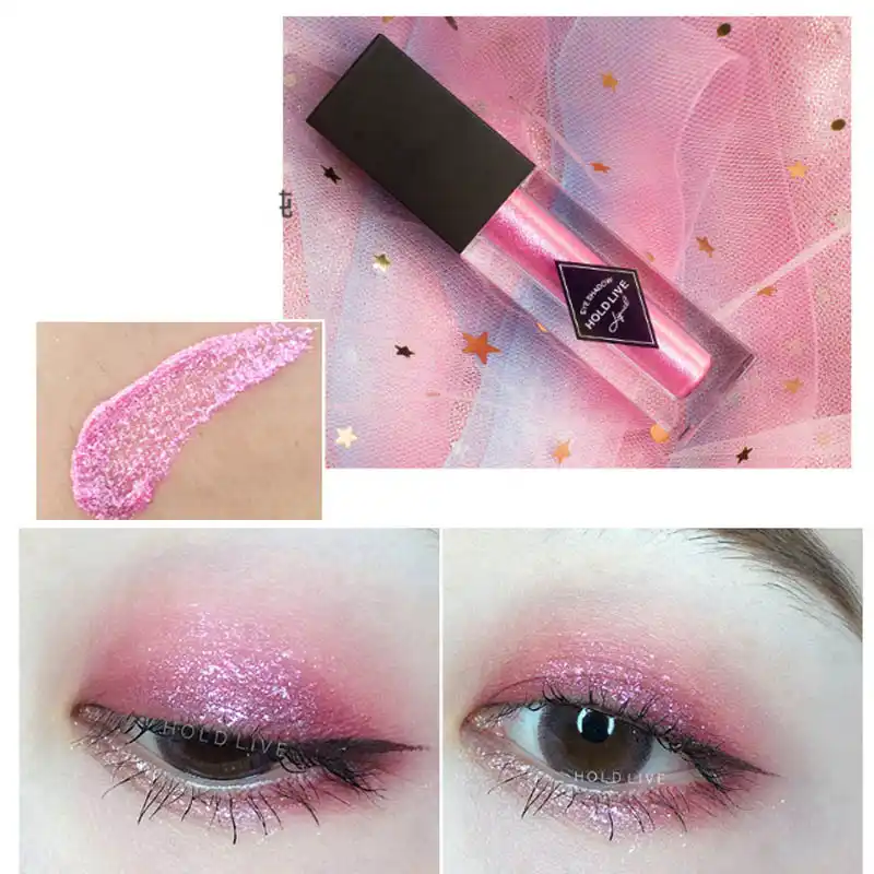 pink liquid eyeshadow