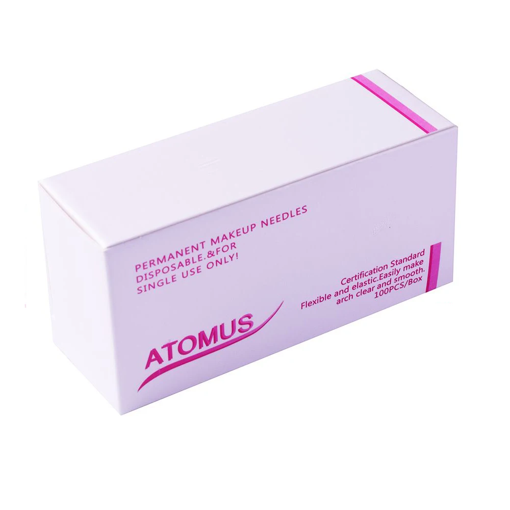 ATOMUS 1 комплект из серебристой нержавеющей стали + пластиковые вышивка набор игл: 100 игла для вышивания + 100 иглы рот вышивка