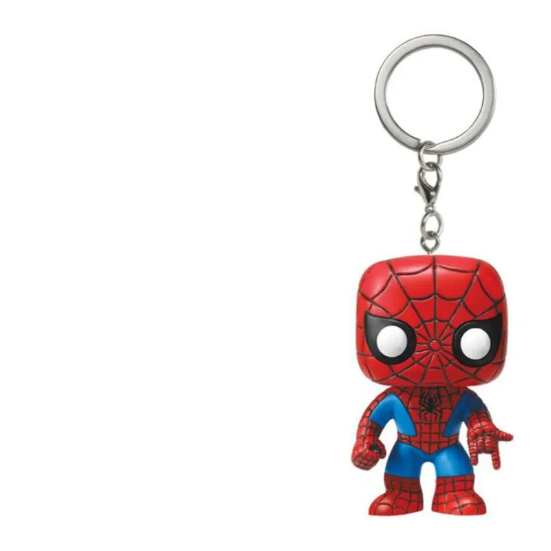 pop Avengers Captain America Iron Man Groot The Flash Keychain Accessories Pendant Trinket Keyring Souvenirs Gift 