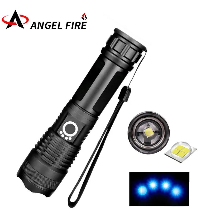 

50 000 lumen bulb strongest flashlight USB zoom LED flashlight xhp50 18650 or 26650 battery best camping outdoor defense
