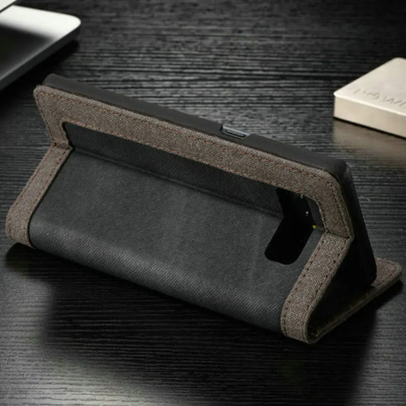 Для Coque samsung Galaxy Note 8 9 чехол Note8 роскошный Джинсовый чехол для samsung S6 S7 Edge S8 S9 S10 Plus S10e флип-бумажник чехол для карт