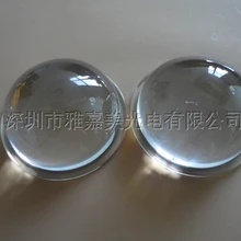 10 Вт-100 Вт светодиодные стеклянные линзы 80 мм Фокусирующая оптическая стеклянная линза, высокая мощность светодиодный выпуклая линза