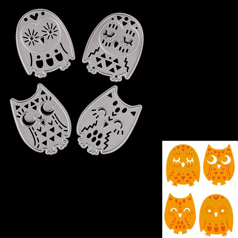 

owl Cutting Dies Scrapbooking Embossing Folder Stencil DIY Photo Album Craft Decorative Metal