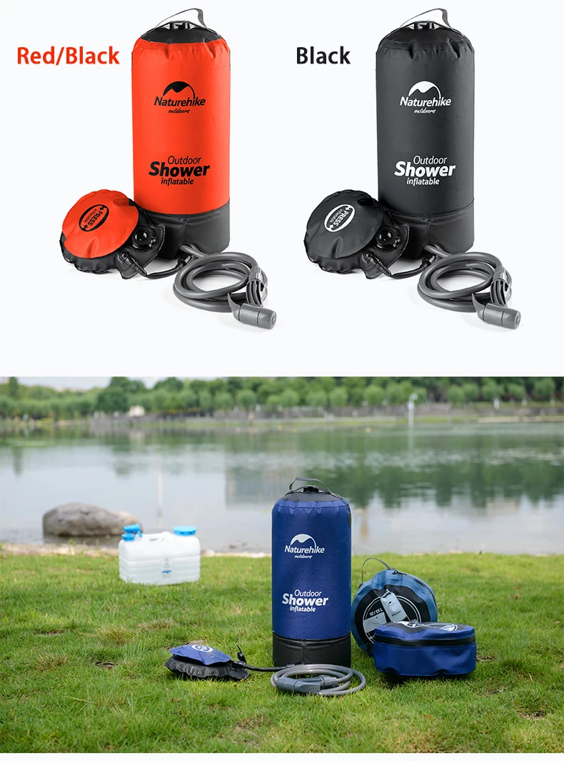 Naturehike 11L Outdoor Camp Shower Water Bag Foldable Mountainotes