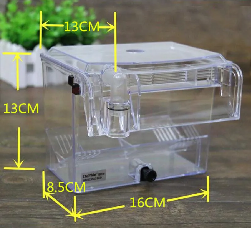 Аквариумный фильтр настенный стеллаж подвесной аквариумный аквариум изоляционная коробка hatcher с водяным насосом 3,2 Вт внешняя коробка для разведения инкубатор
