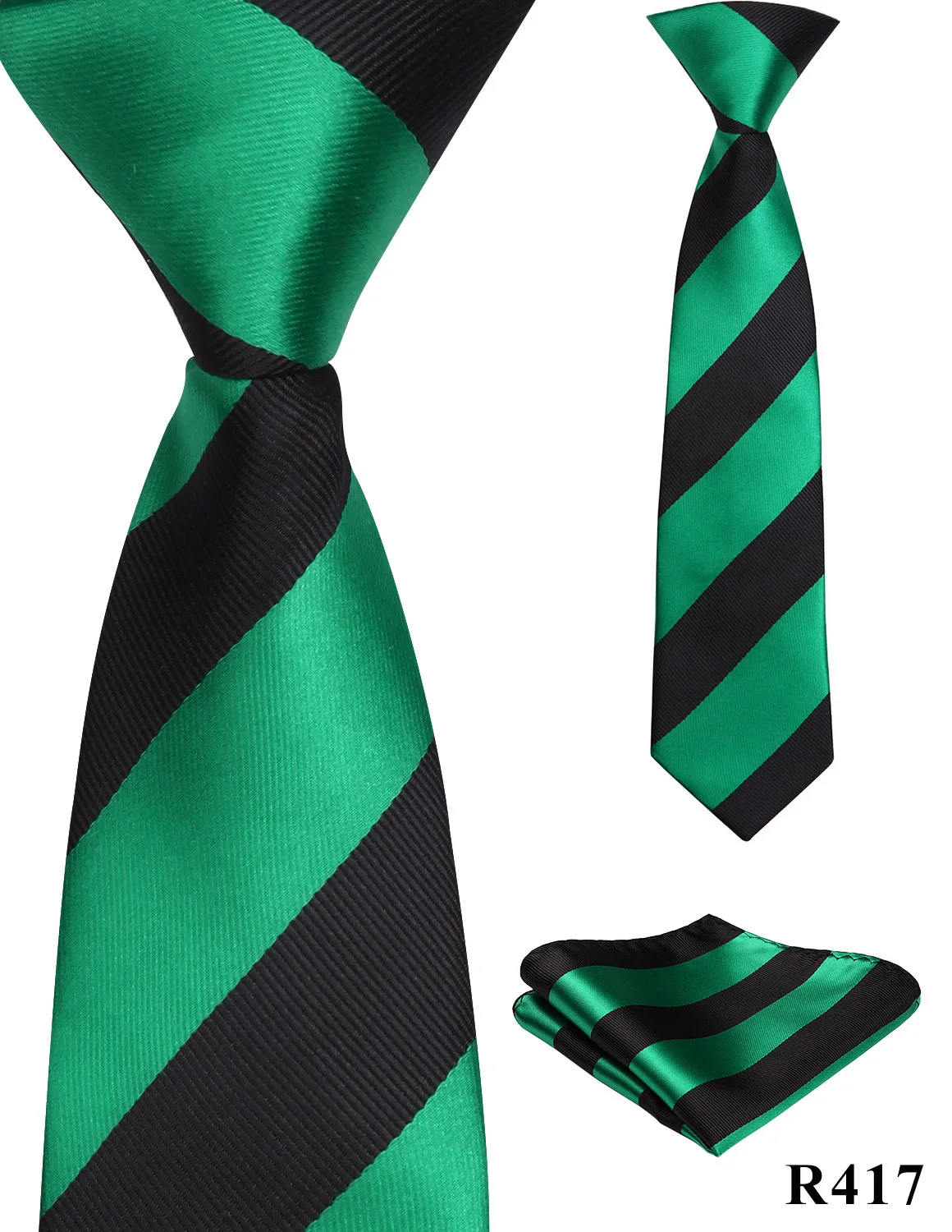 38 см, Детский галстук для мальчиков, тканый носовой платок в клетку, школьный комплект для родителей и детей - Цвет: R417