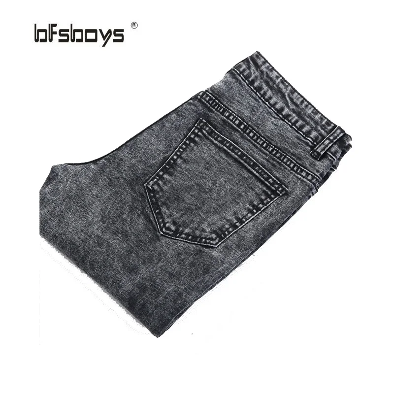 Free shipping 2015 Autumn Fashion Classic Jeans Casual Men ripped jeans Famous Straight Korean Slim Brand