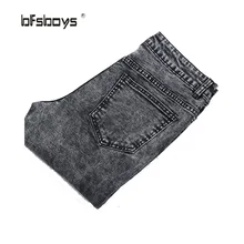 Free shipping 2015 Autumn Fashion Classic Jeans Casual Men ripped jeans Famous Straight Korean Slim Brand