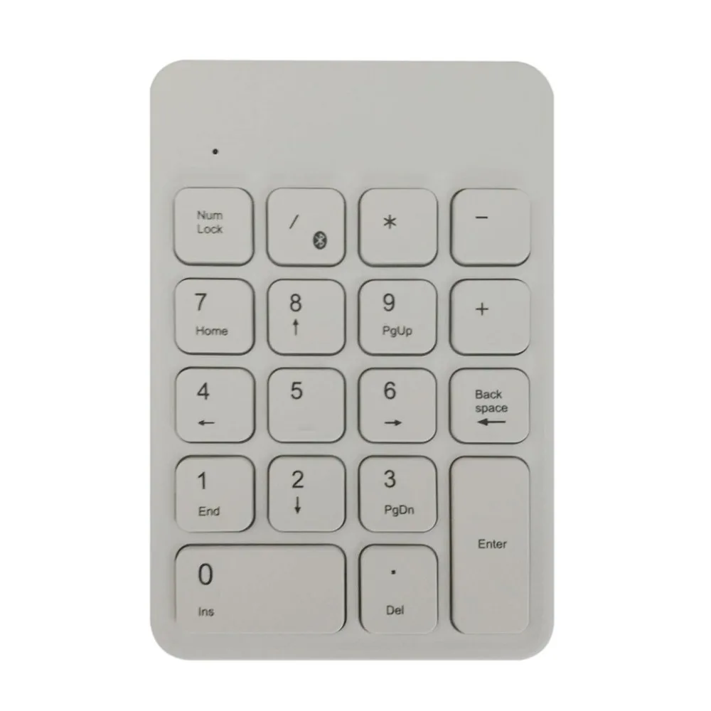 

HB157 Bluetooth Mini Size Portable Rechargable No Receiver Needed 18 Keys Pad Numeric Keypad Keyboard For Desktop PC