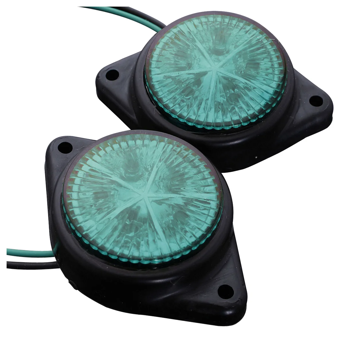 4Pcs Round Side Marker LED Light Indicator Lamp For Van Car Truck