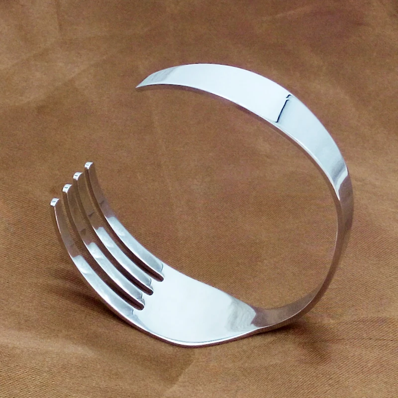 New fashion Silver Knife fork bracelets bangles For Women men Jewelry
