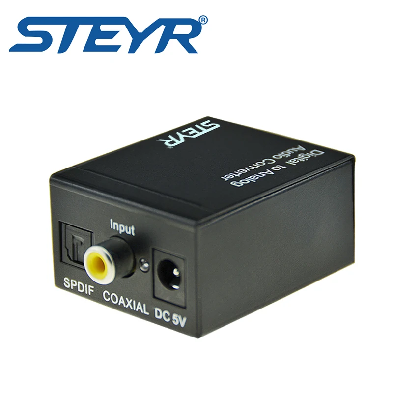 STEYR DAC D/A SPDIF Toslink коаксиальный цифровой аудио RCA аналоговый конвертер с адаптером