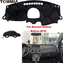 TOMMIA Dashboard Cover Dash Mat for Car Sun Shade ANTI-UV Dash Pad Car Dashboard Mat For Renault Koleos 2008