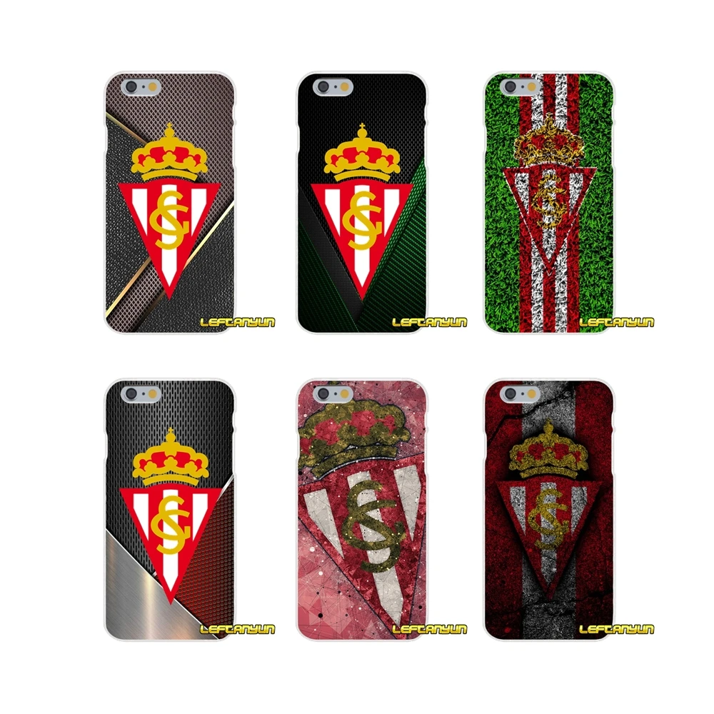 

Accessories Phone Cases Covers For iPhone X 4 4S 5 5S 5C SE 6 6S 7 8 Plus sporting gijon logo Anciana Fans Club
