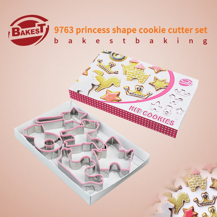 

BAKEST metal Stainless Steel 5pcs/ set Cookie Cutter set Cookie Mold Biscuit Tools pastry fondant cake decoarting tools