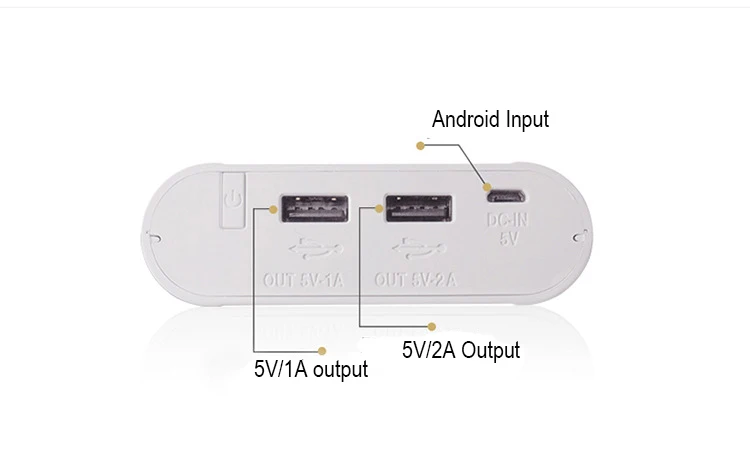 4x18650 зарядное устройство литий-ионная батарея DIY портативное зарядное устройство чехол может использоваться как внешний мобильный Банк