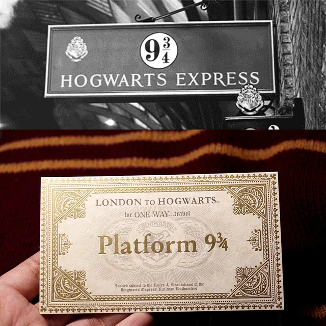 Best Price 1 Pcs Harri Potter Hogwarts London Express Replica Train Ticket 10.8*6.2 cm Best Price 1 Pcs Harri Potter Hogwarts London Express Replica Train Ticket 10.8*6.2 cm