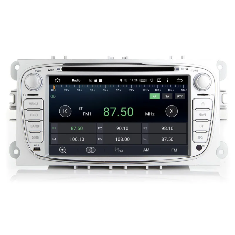 Best 7" 2G RAM Android 8.1 1024*600 Car DVD For Ford Mondeo Focus S-Max C-Max Galaxy Kuga 2007 2008 2009 2010 2011 Radio GPS wifi BT 22