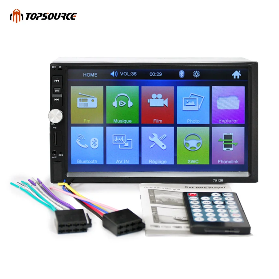 TOPSOURCE автомобильный DVD 7012B автомобильное радио 2 Din 7 &quotHD сенсорный экран Аудио