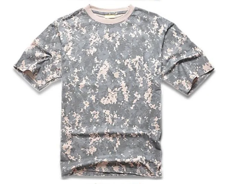 Мужская футболка для отдыха на природе, походная футболка Летняя охотничья футболка камуфляжная спортивная рубашка Военная тактическая одежда