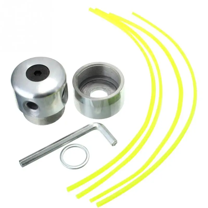 

1 pc Strimmer Line Coil With 4 Lines Aluminum Double Head Thread Trimmer Head For Petrol Brushcutter Strimmer