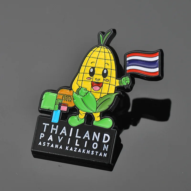 

Cute corn die-casting paint coins premium quality 3D metal coins