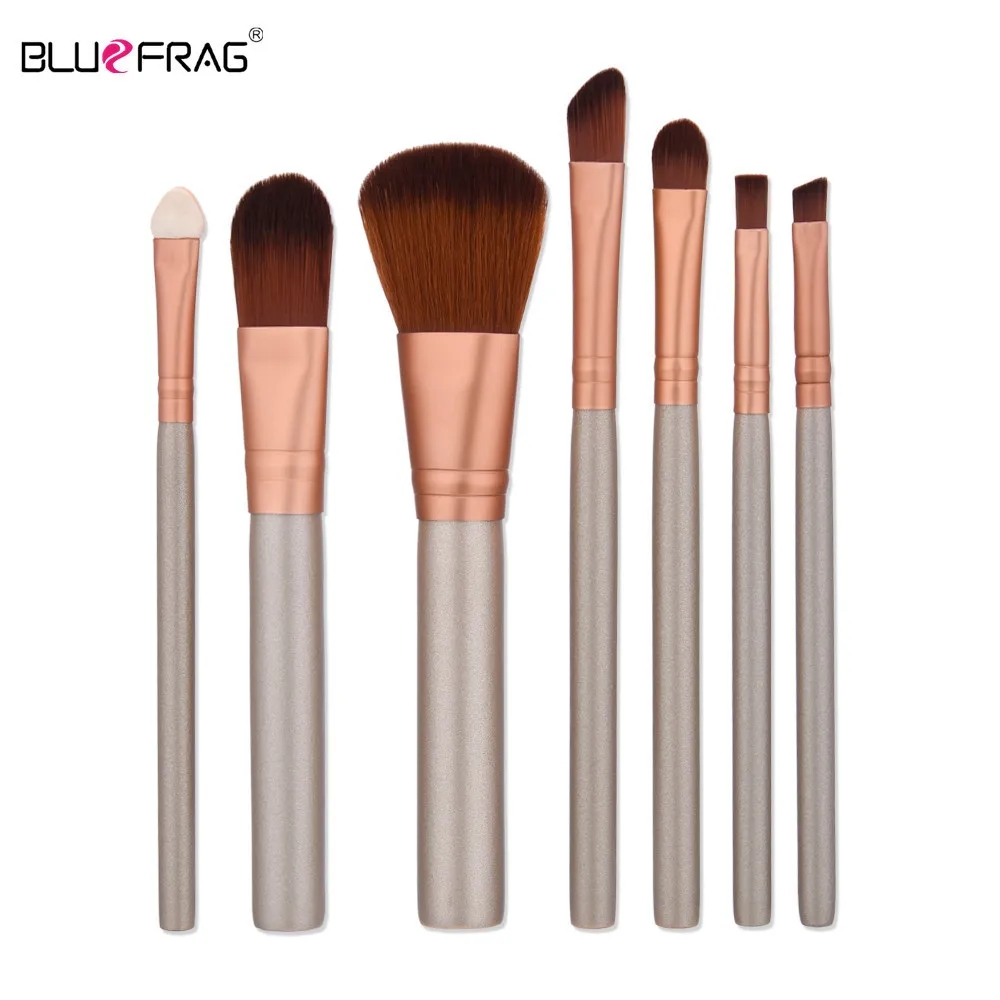 BLUEFRAG 7pcs Makeup Brushes Professional Foundation Eyeshadow Eyeliner Brushing Powder Blush Concealer MakeUp Brush Tool Brand|makeup brushes