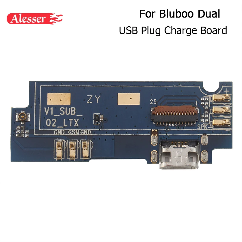 

Alesser For Bluboo Maya Maya Max Dual USB Board Original USB plug Charge Board With Flex Cable PCB For Bluboo Maya Maya Max