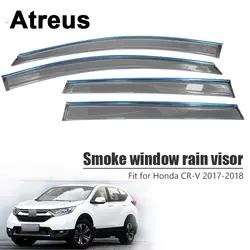 Atreus 4 шт. для Honda CR-V 2017 2018 автомобильные аксессуары двери дым Окно Солнце Дождь козырек Обтекатели гвардии Щит охватывает