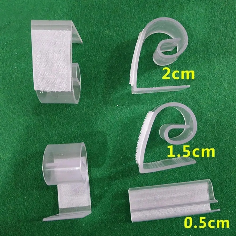 Adeeing 12PCS Plastic Table Skirt Clip with Hook& Loop Elastic Retaining Clamp for Table Cover